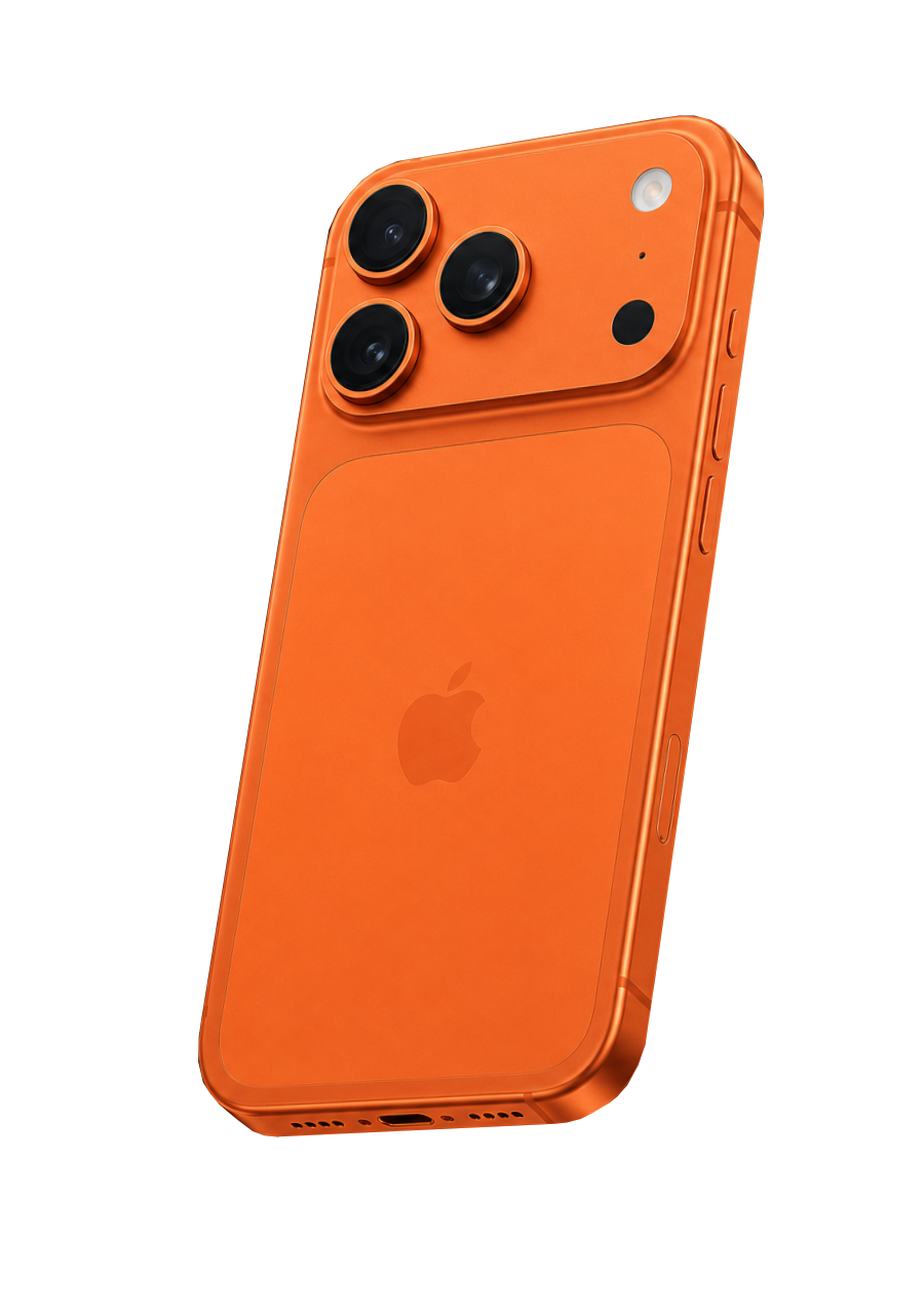 iPhone 17 Pro Max laranja
